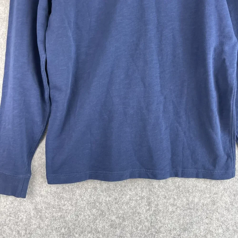 J Crew Sweatshirt Mens Medium Blue Lightweight French Terry‎ Pocket Crewneck New